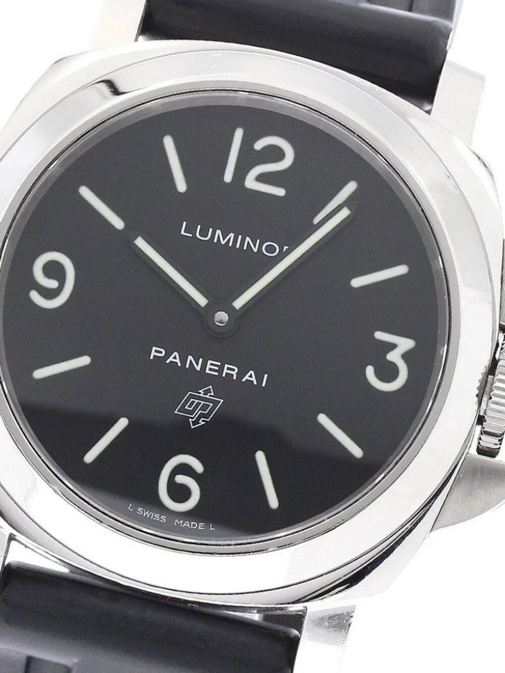 PANERAI Luminor base logo PAM00000 black Dial Hand Winding Men's Watch_949650